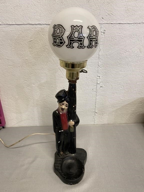21.5" Charlie Chaplin HOBO Drunk Lamp