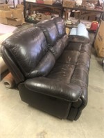 Synthetic leather couch