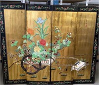 Oriental Panel 4 pieces of 18x60in