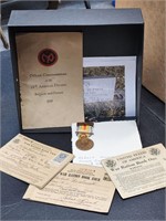 WW1 War Medal and Rations Books and pics
