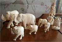 Ivory Elephants & gods, brought over during WWII