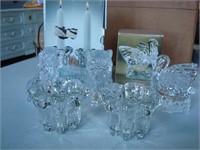 paperweights and lead crystal candle holder