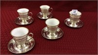 Group of 5 Sterling Silver Demataisee Cups