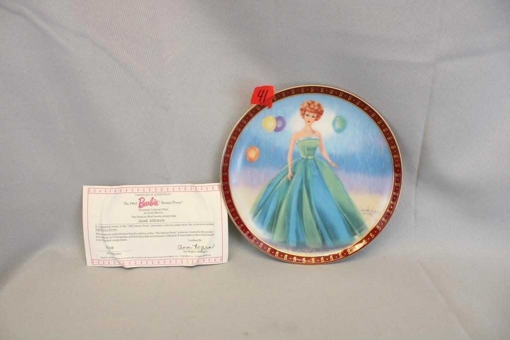 Barbie "Senior Prom" Collector Plate Danbury Mint