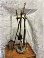 Fireplace tool set with stand