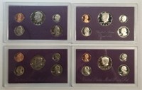 1986-1989 US Mint Proof Sets **