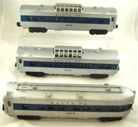 (3) LIONEL SANTA FE CARS