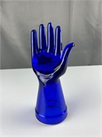 Cool Vintage Cobalt Blue glass hand