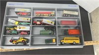 Container w/20 Small Corgi and Matchbox Toys.