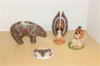 SELECTION OF NATIVE AMERICAN CERAMIC FIGURINES