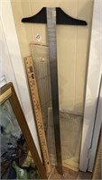Wood yard stick, miterite, 36" lip edge ruler, 42"