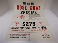 VINTAGE ROSE BOWL FLYER FOR FLIGHTS