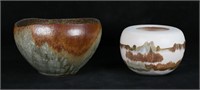 2 Pieces Pottery Japanese & Hiroshi Nakayama