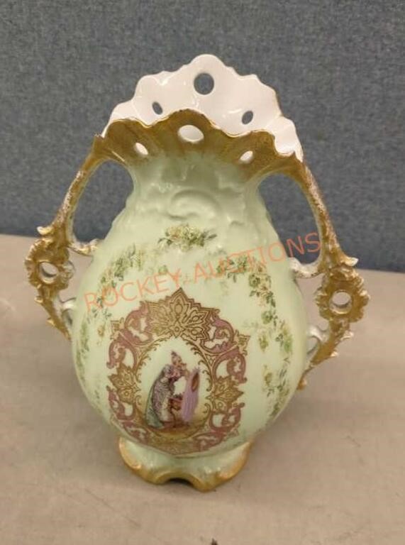 antique Limoges Porcelain Vase