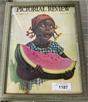 PICTORIAL REVIEW REPRODUCTION FRAMED