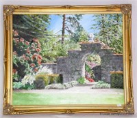 June Fox (Chester) Bodnant Gardens Archway Oil