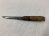 Primitive Homemade Knife w/ Cork Handle, 7”L