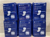 6 packs of Total Protection guards for men