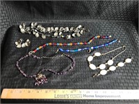 Assortment of bead necklaces