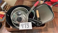 Skillets, utensils , Wok