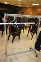 Rolling Coat rack with hangers