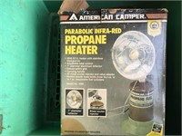 Green Crate with Mr. Heater & Other Heater