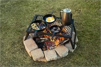 AmazonBasics Heavy Duty Folding Campfire Grill