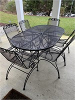 Meadowcraft Dogwood Model Table & 6 Chairs