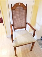 STURDY CANED BACK CAPTAIN'S CHAIR - CLEAN