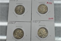 Buffalo Nickels (4)