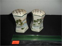 Vintage Hand Painted Salt and Pepper Shakers