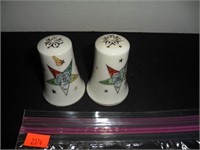 White with Star Salt and Pepper Shakers