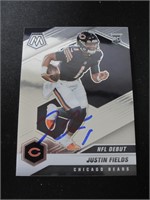 2021 MOSAIC JUSTIN FIELDS AUTOGRAPHED RC COA