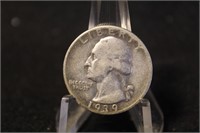 1939 Washington Silver Quarter