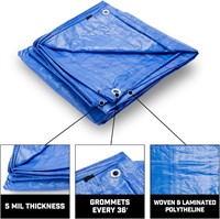 3 Pack - Grizzly Tarps Large 20' x 30' Grommets