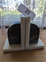2-Tone Marble Bookends