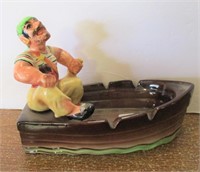 Vintage 1960 Swank Pirate in Boat Ashtray