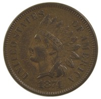EF-40 1874 Indian Cent