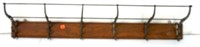 Coat/Hat Rack Wood and Metal 38" long