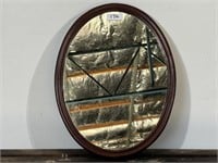 Mahogany Oval Mirror