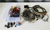 Switches, Auto Wiring, Scrap Wire, box of CAT6