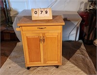Microwave Cart with Drawer and 2 Doors