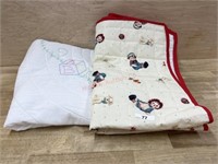 Quilted Raggedy Ann lap blanket