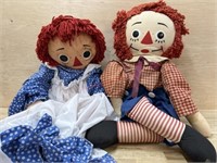 34" Raggedy Ann and Andy dolls