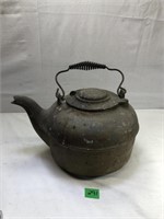 Vintage Large Cast Iron Original Kettle Teapot