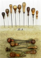 16 – Assorted vintage marking awl/picks, various