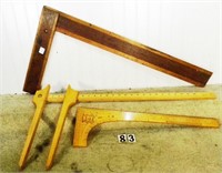 3 – Assorted wooden measuring devices: “Standard,