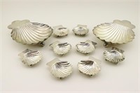 10 Shell Form Maciel Sterling Silver Bowls
