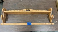 3’ hanging wood quilt rack