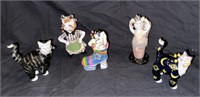 Amy Lacombe Collectable WhimsiClay Cat Figurines